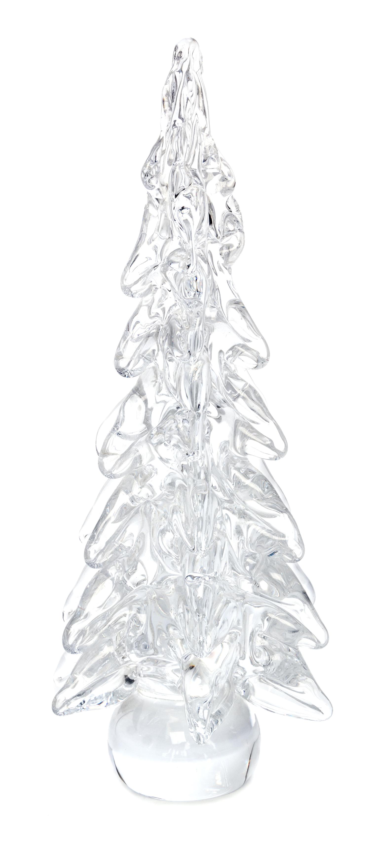A Molded Glass Table Ornament Height 11 3/4 inches.