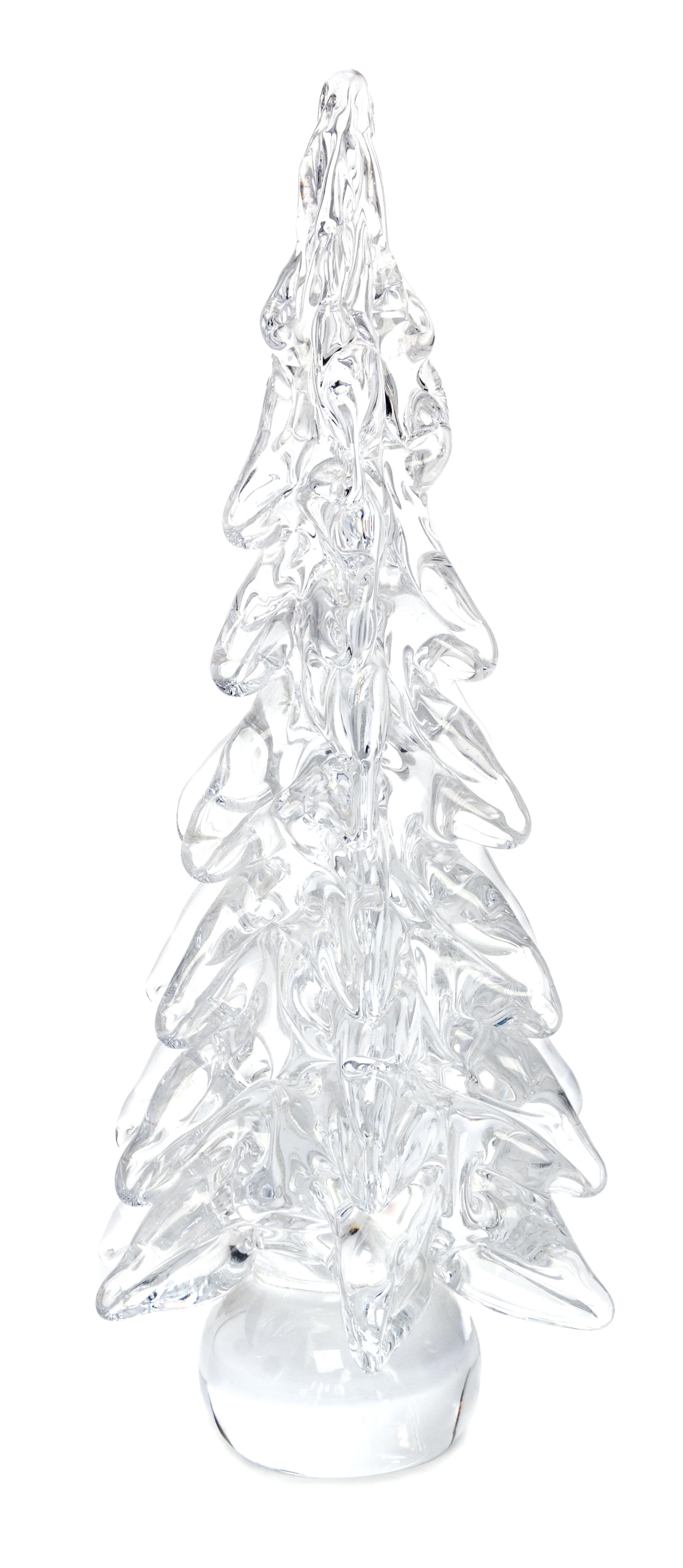 A Molded Glass Table Ornament Height 11 3/4 inches.