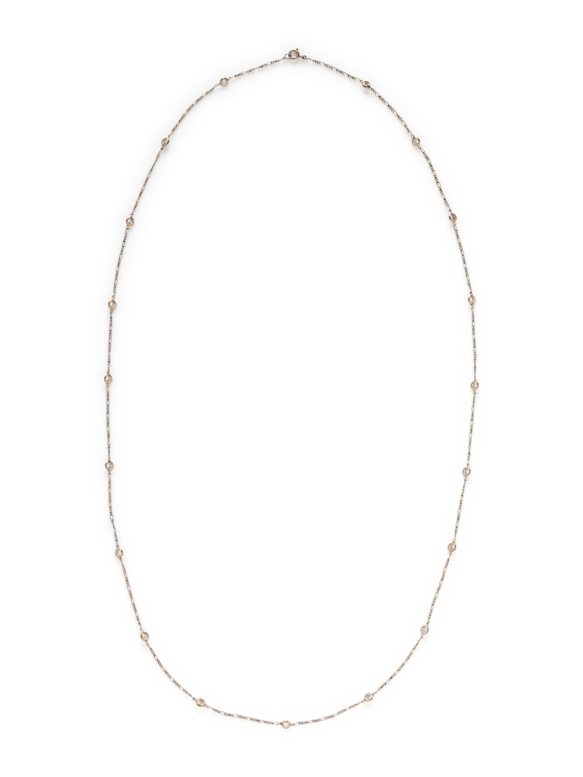 DIAMOND STATION NECKLACE
