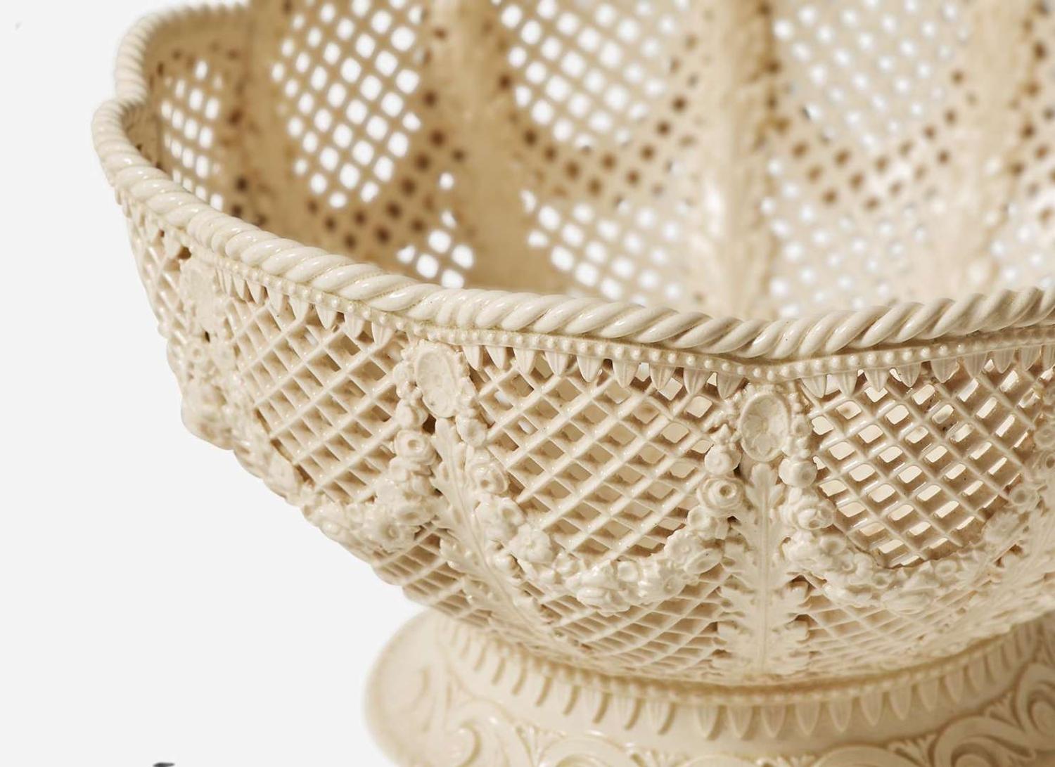A Wedgwood Imperial Queensware Footed Bowl, UK, circa 1875