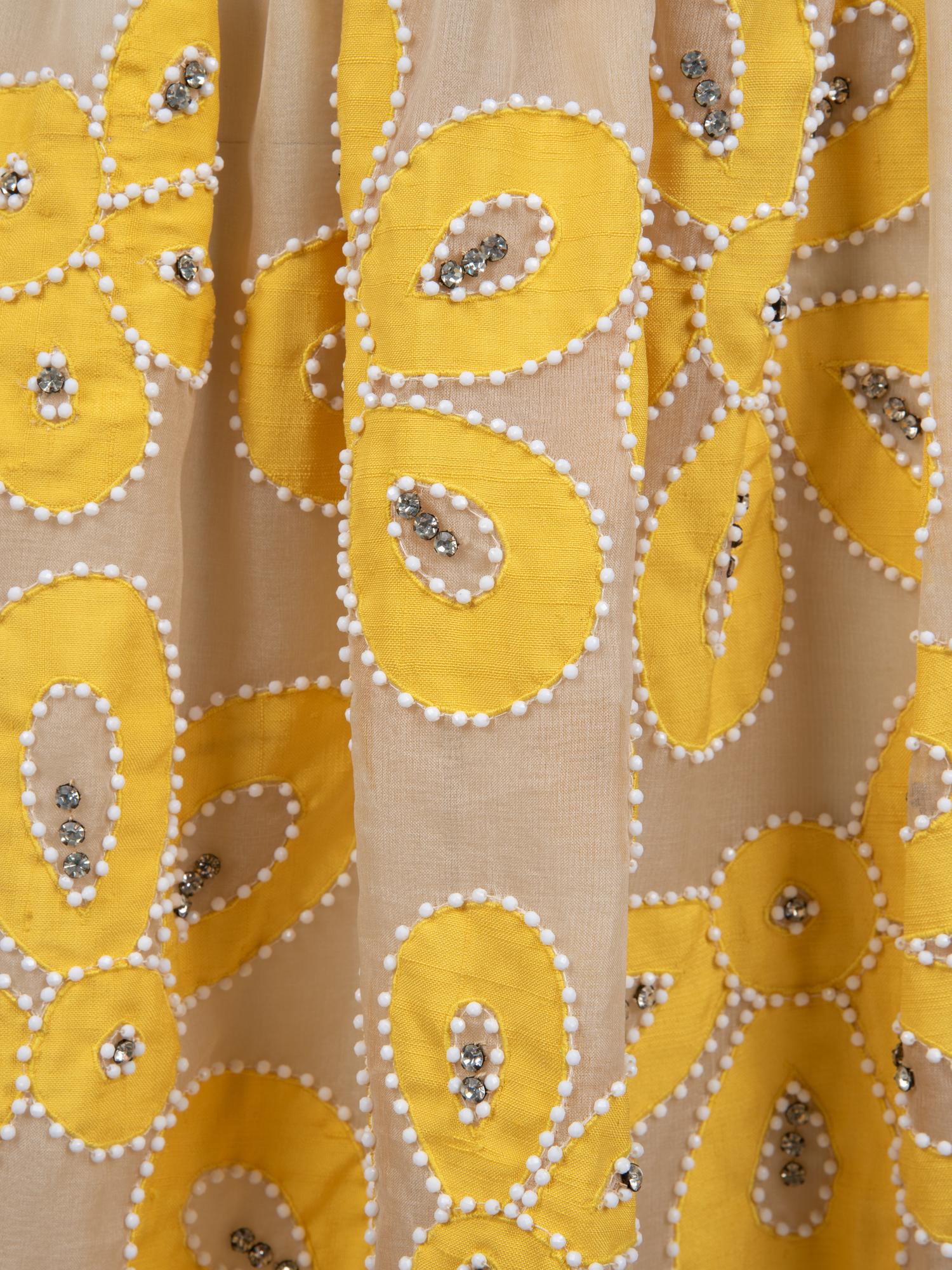 Three Malcolm Starr Items: Two Dresses, One Apron, 1960-70s
