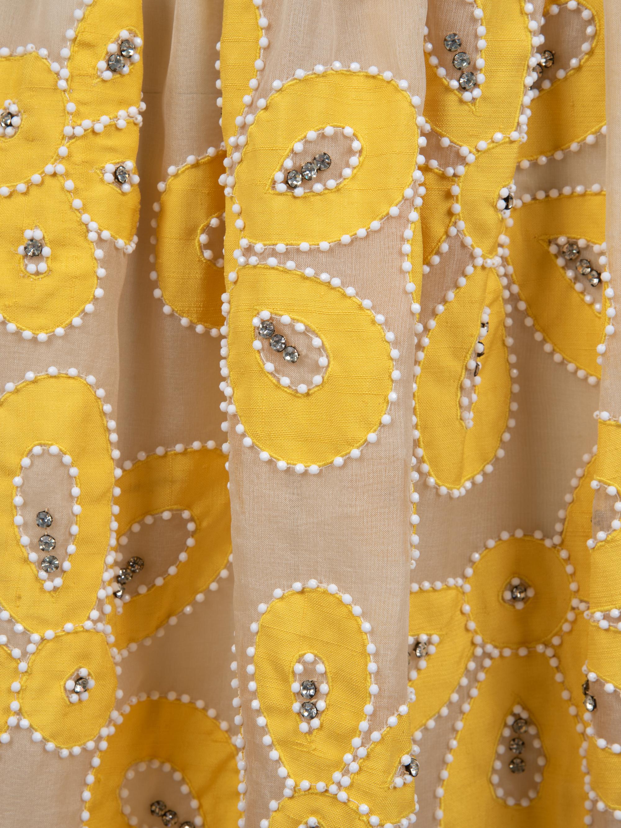 Three Malcolm Starr Items: Two Dresses, One Apron, 1960-70s