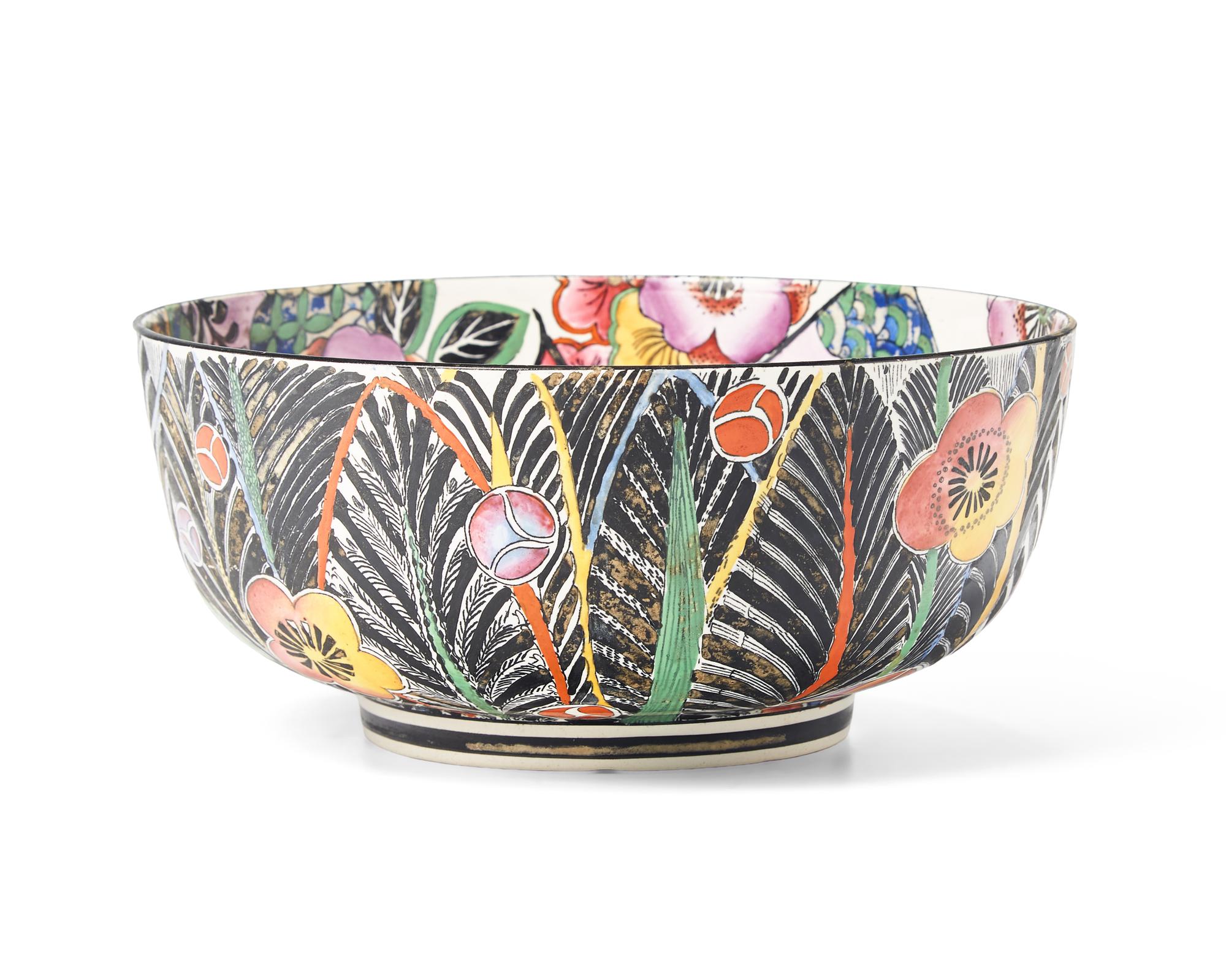 A Wedgwood Polychrome Enameled Ceramic Bowl