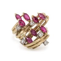 RUBY AND DIAMOND RING