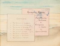 EDWARDS, OSMAN. Residential Rhymes. Tokyo, n.d. [c. 1900] with 22 color woodblocks on crepe paper.