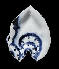 A Matsugatani Leaf-Shaped Dish