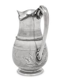 An American Coin Silver Presentation Water Pitcher of Yacht Racing Interest
