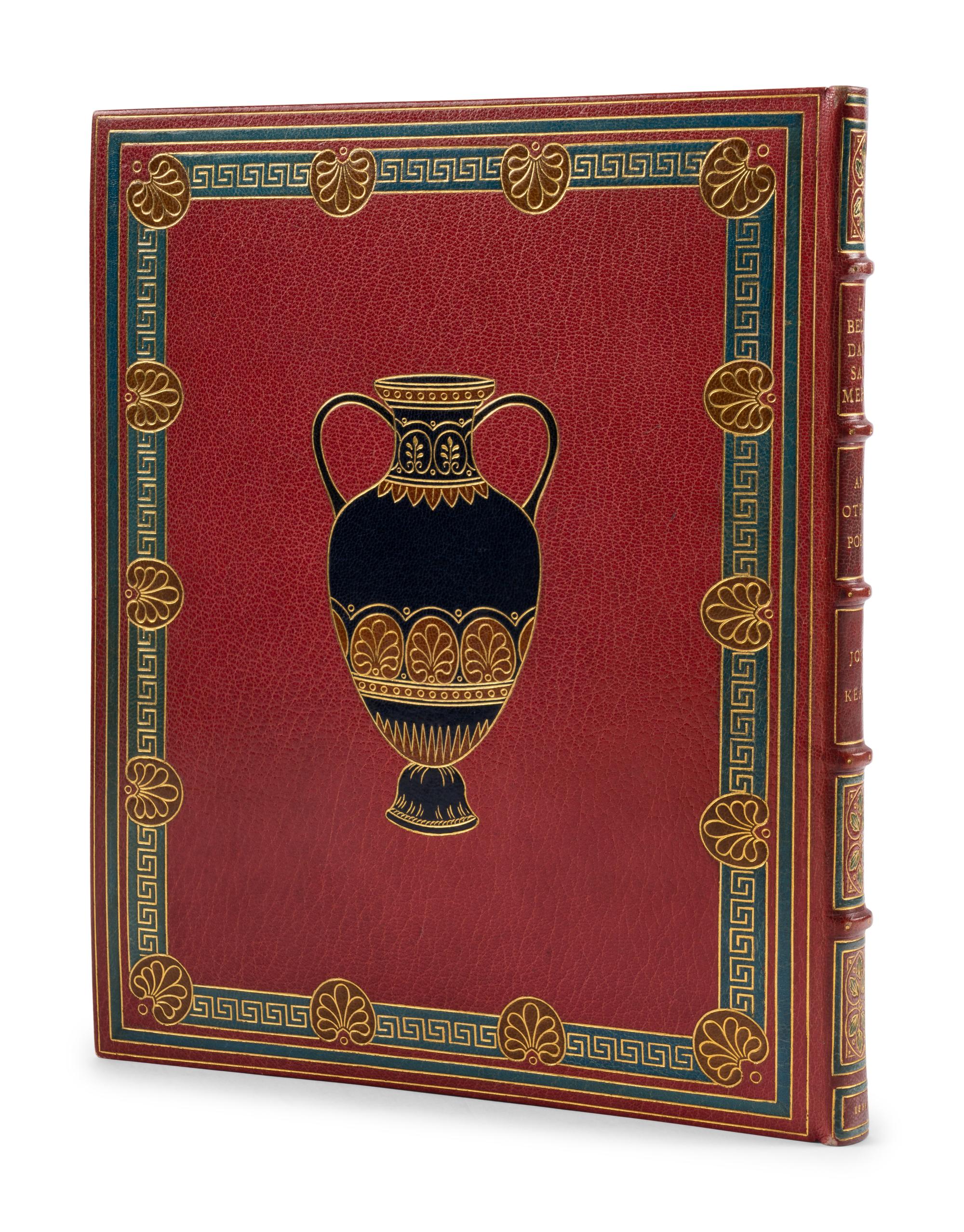 SANGORSKI, Alberto, calligrapher and illuminator. -- KEATS, John (1795-1821). "La Belle Dame sans Merci" -- "Ode on a Grecian Urn" -- "Ode to Psyche." London, 1928.