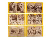 [NATIVE AMERICANS]. HILLERS, John K., photographer. A group of 13 Powell Expedition stereoviews featuring Native American subjects, comprising: