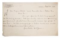 (CHICAGO; FIELD, EUGENE) Archive of coorespondence, 62 items total.