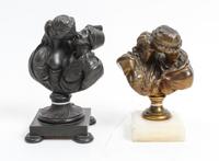 After Jean-Antoine Houdon, 20TH CENTURY, The Kiss (two works)