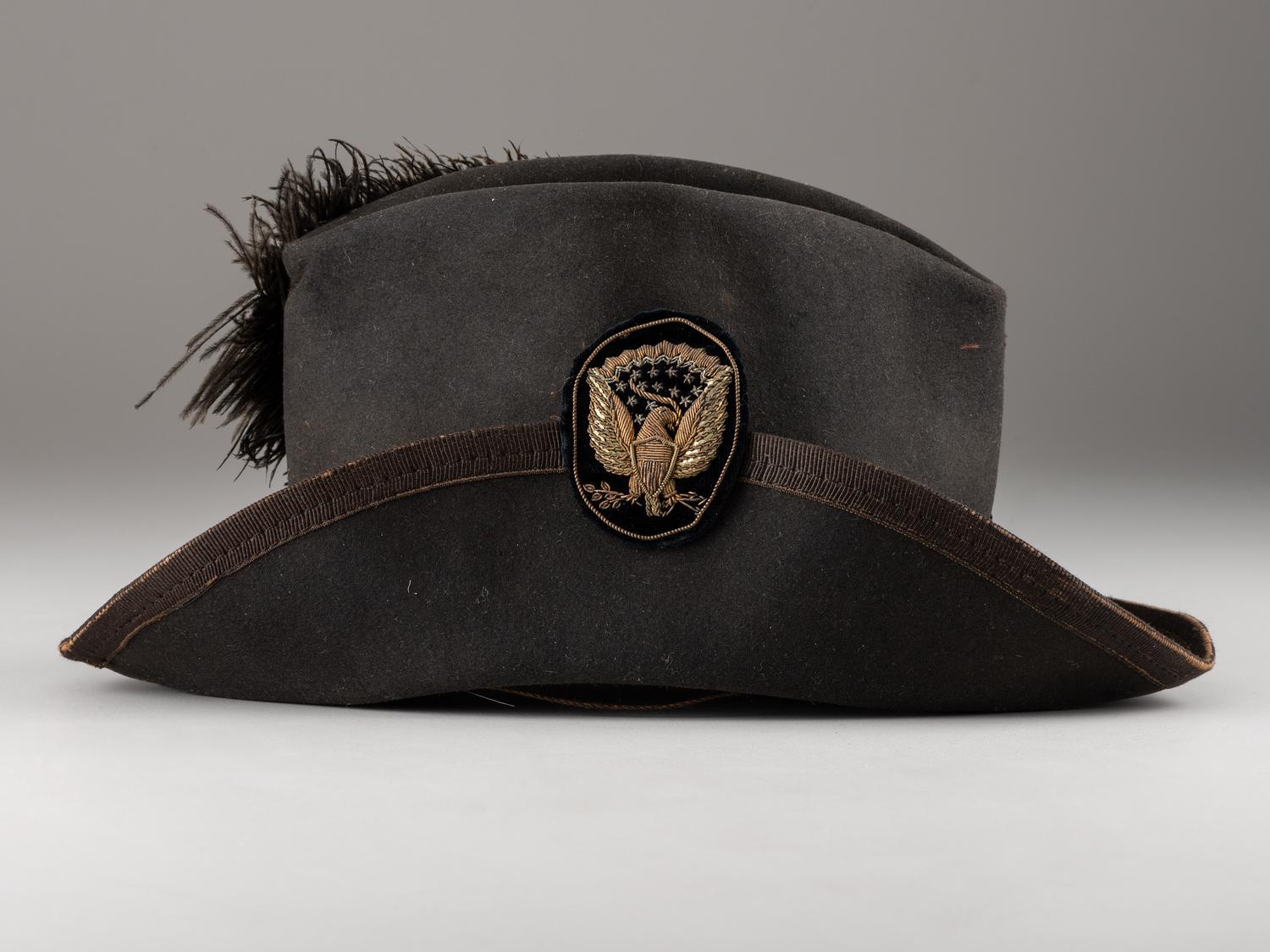 [CIVIL WAR]. Artillery officer's Hardee pattern slouch hat with U.S. Army imprint.