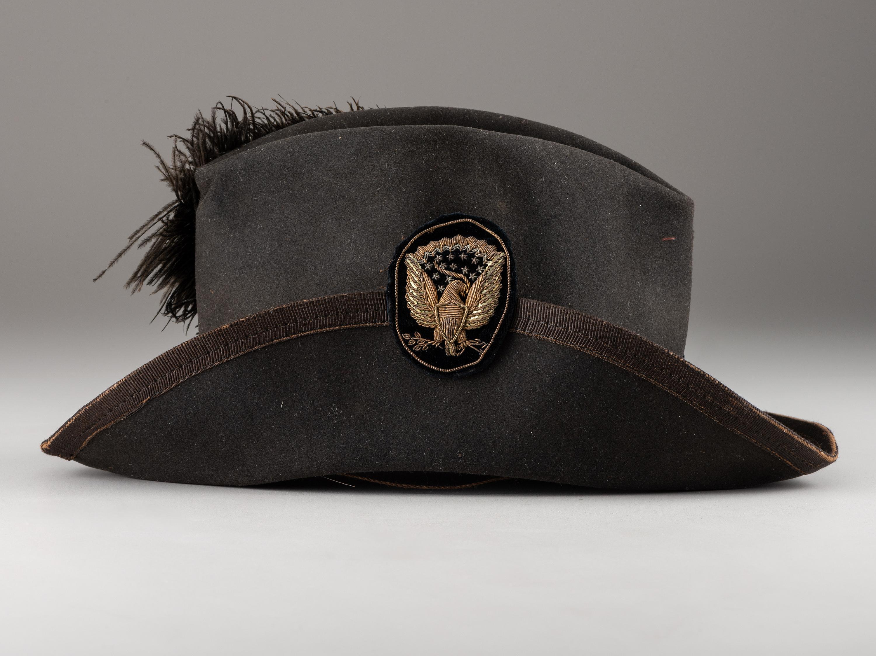 [CIVIL WAR]. Artillery officer's Hardee pattern slouch hat with U.S. Army imprint.