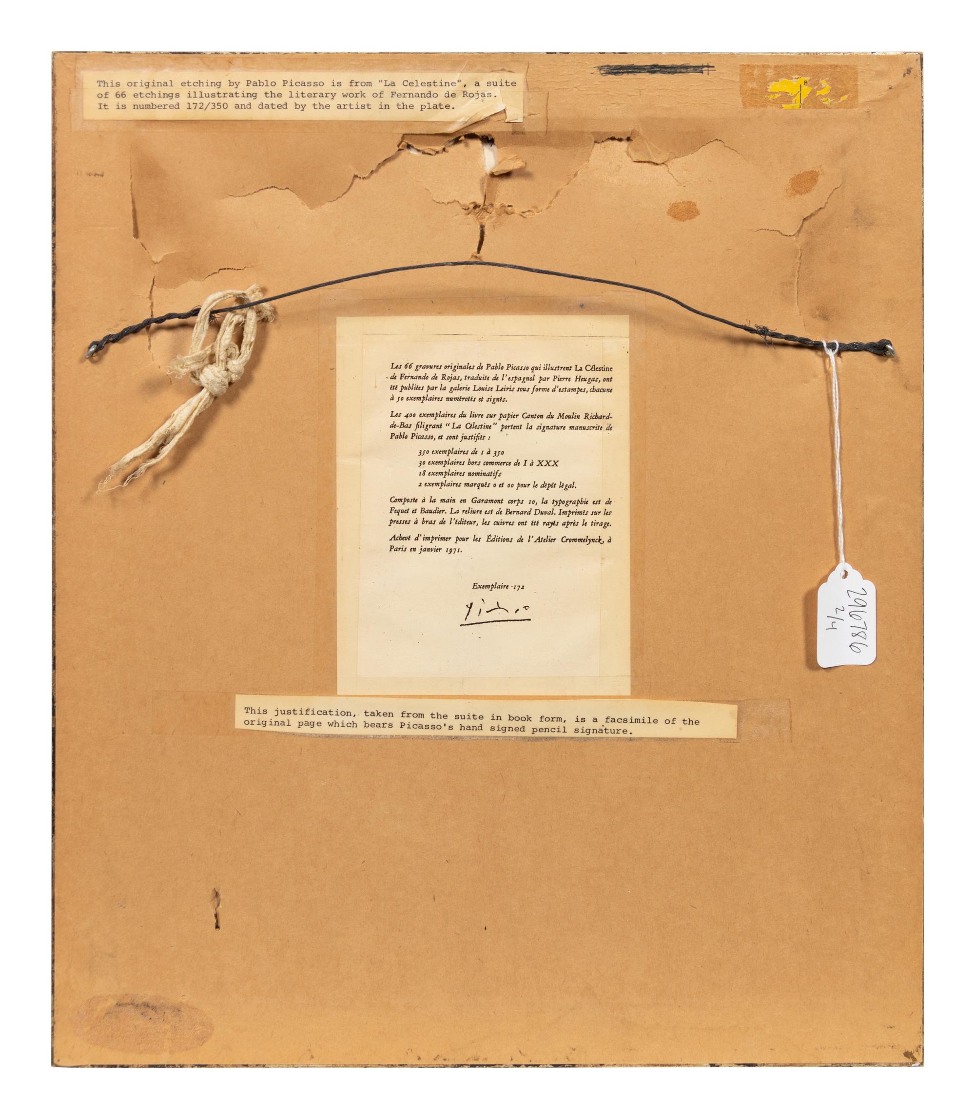 Group of Four Prints from La Celestine