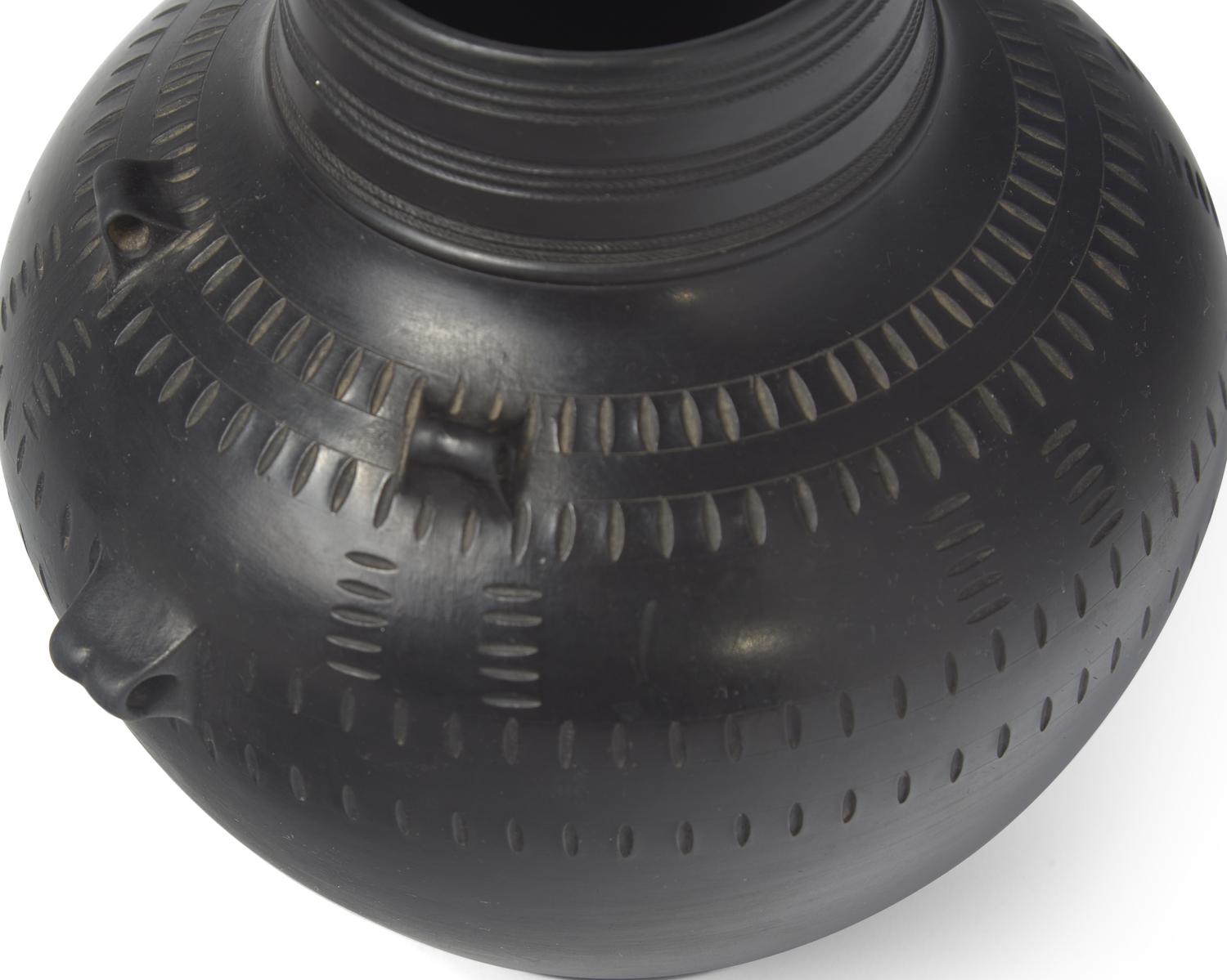 Three Wedgwood Modern Black Basalt Studio Vessels