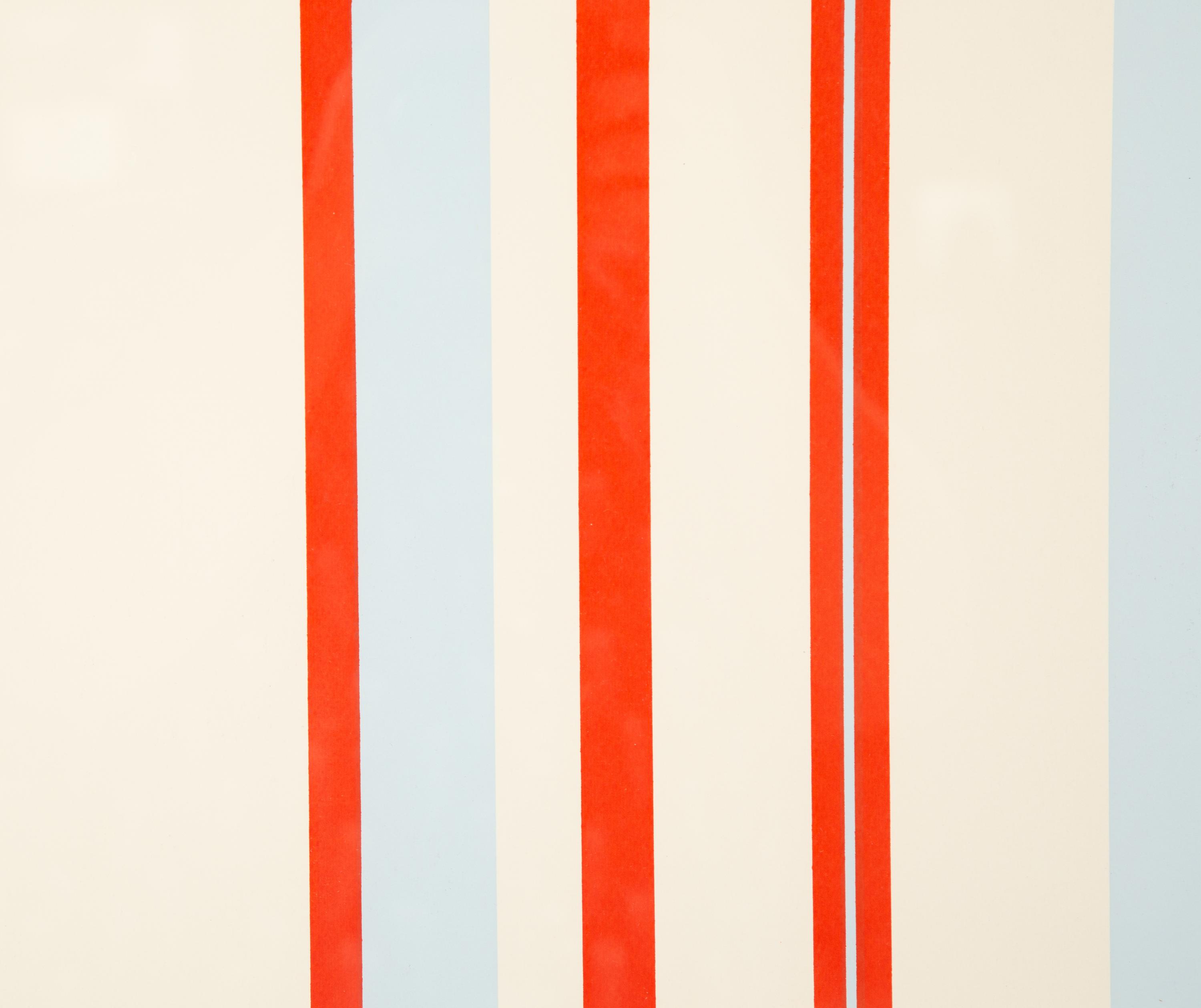 Oval Composition in Reds and Blues, Vertical Blue Ellipse and Series I, c irca 1970 (three works)