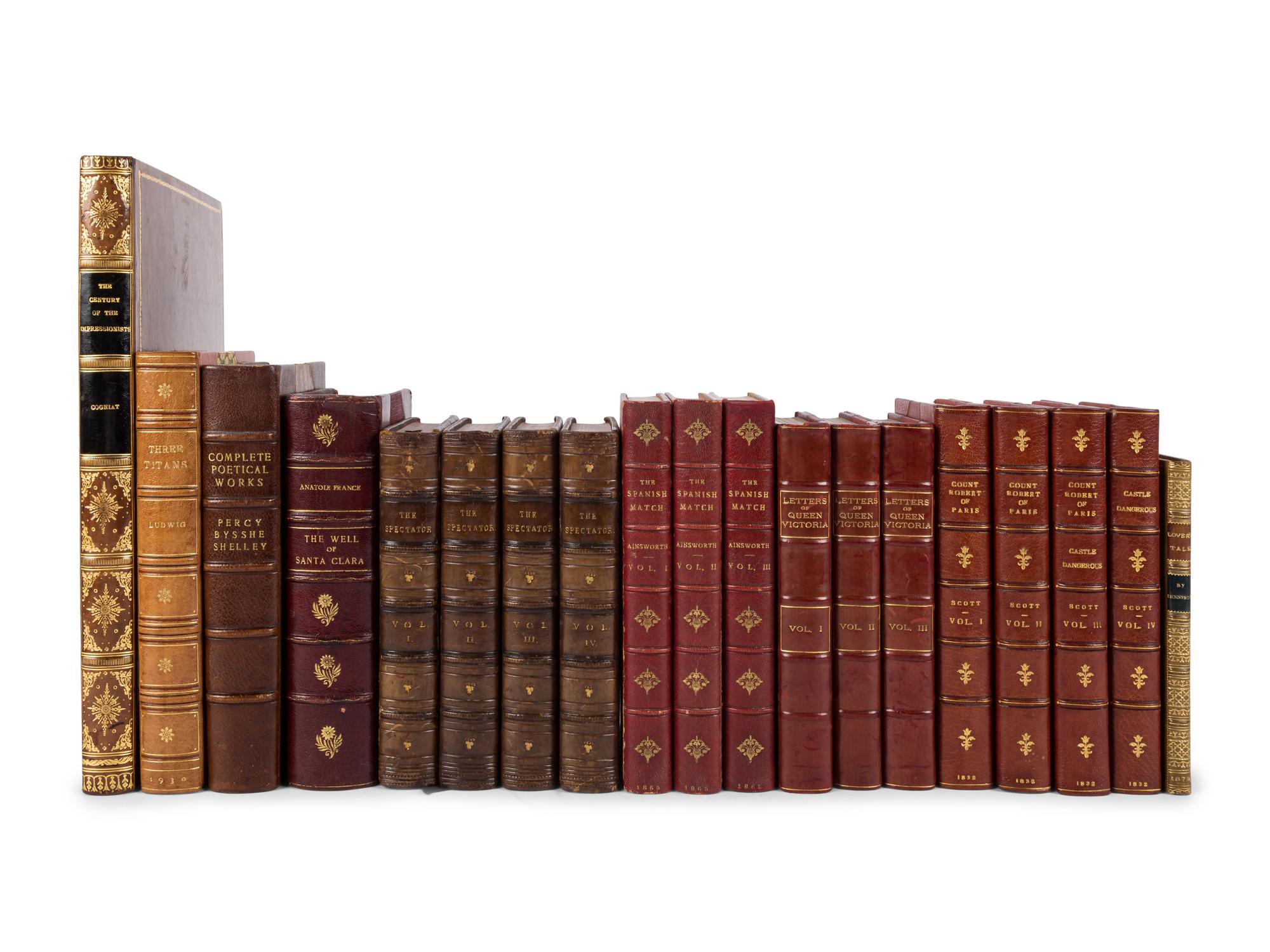 [BINDINGS]. A group of 12 works, including:
