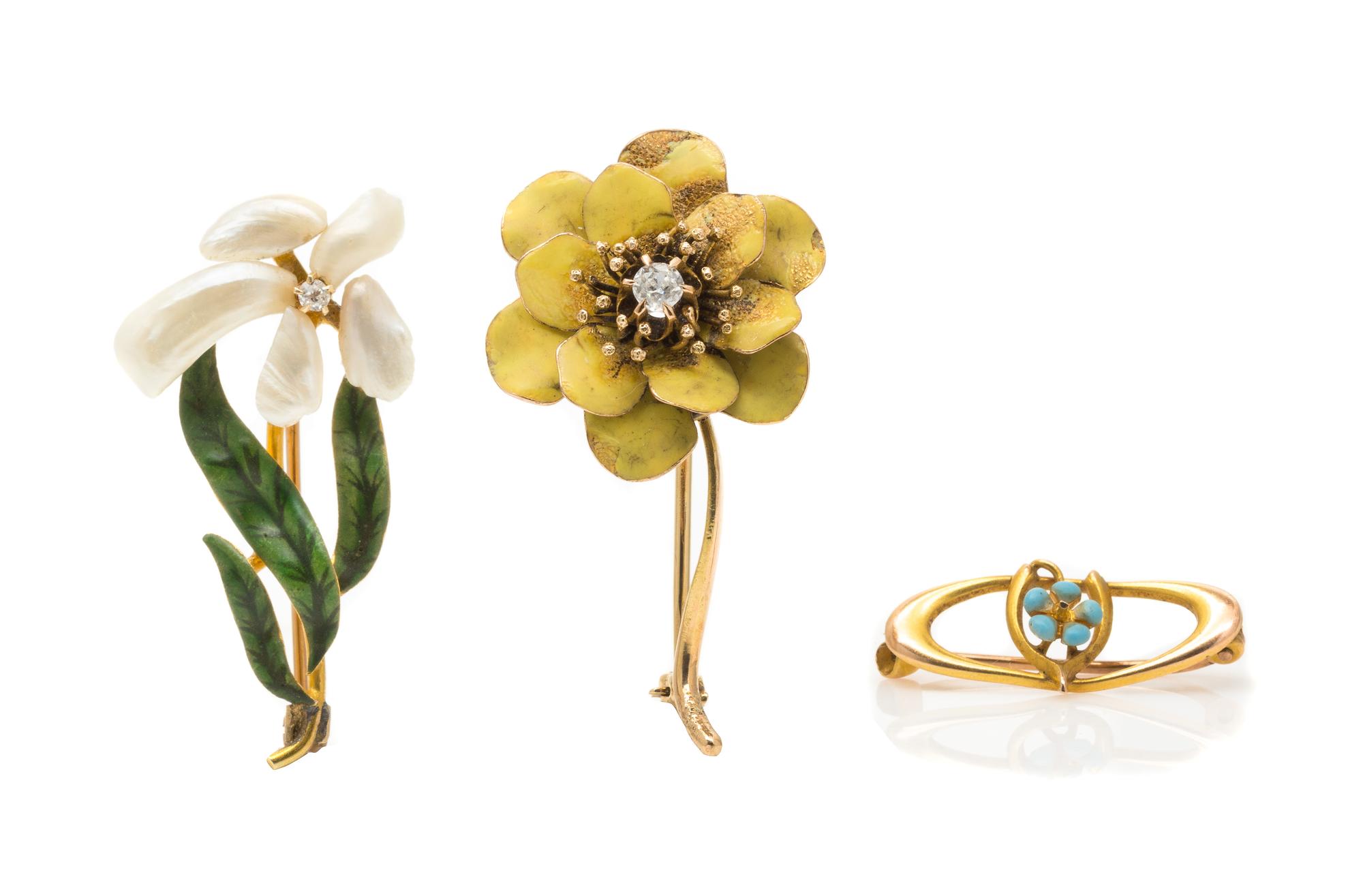 A Collection of Antique Brooches, 6.50 dwts.