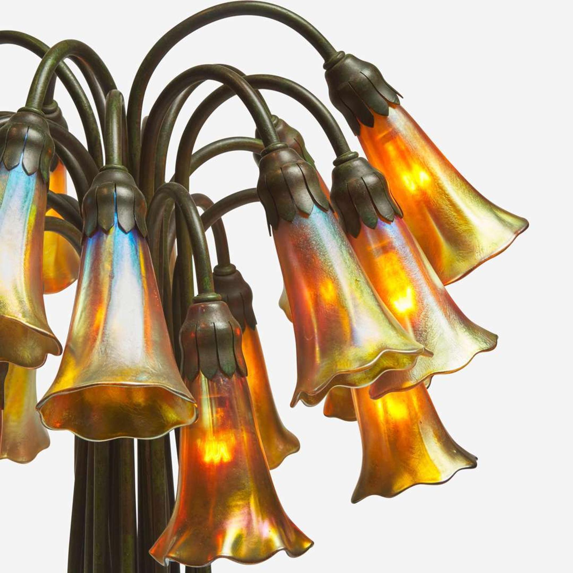 Tiffany Studios (American, active 1878-1932) An Eighteen-Light "Lily" Table Lamp, New York, NY, circa 1900