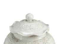 A Pair of Blanc de Chine Porcelain Jars on Gilt Bronze Stands