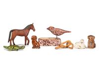 Six Small Animal Figures