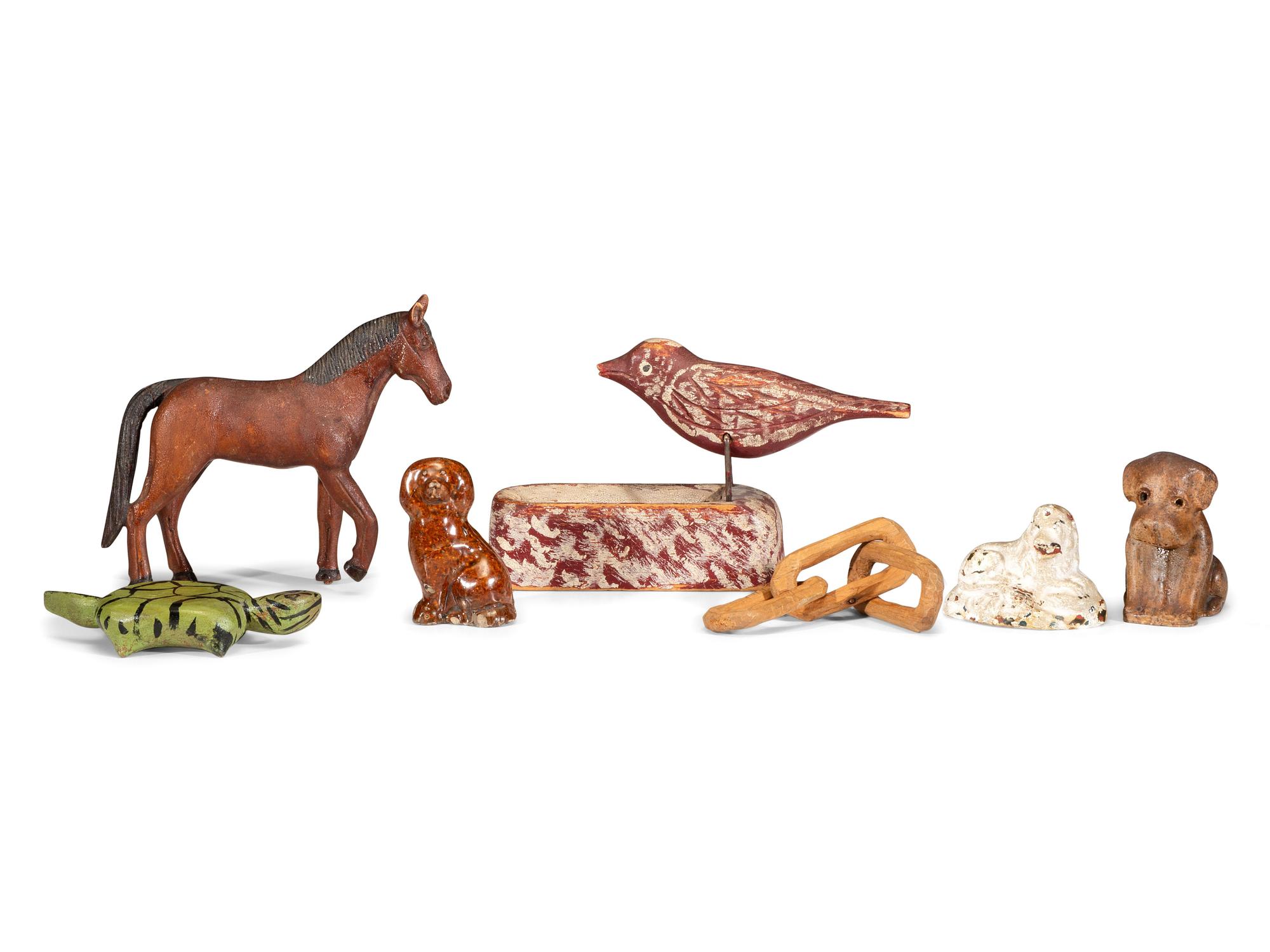 Six Small Animal Figures