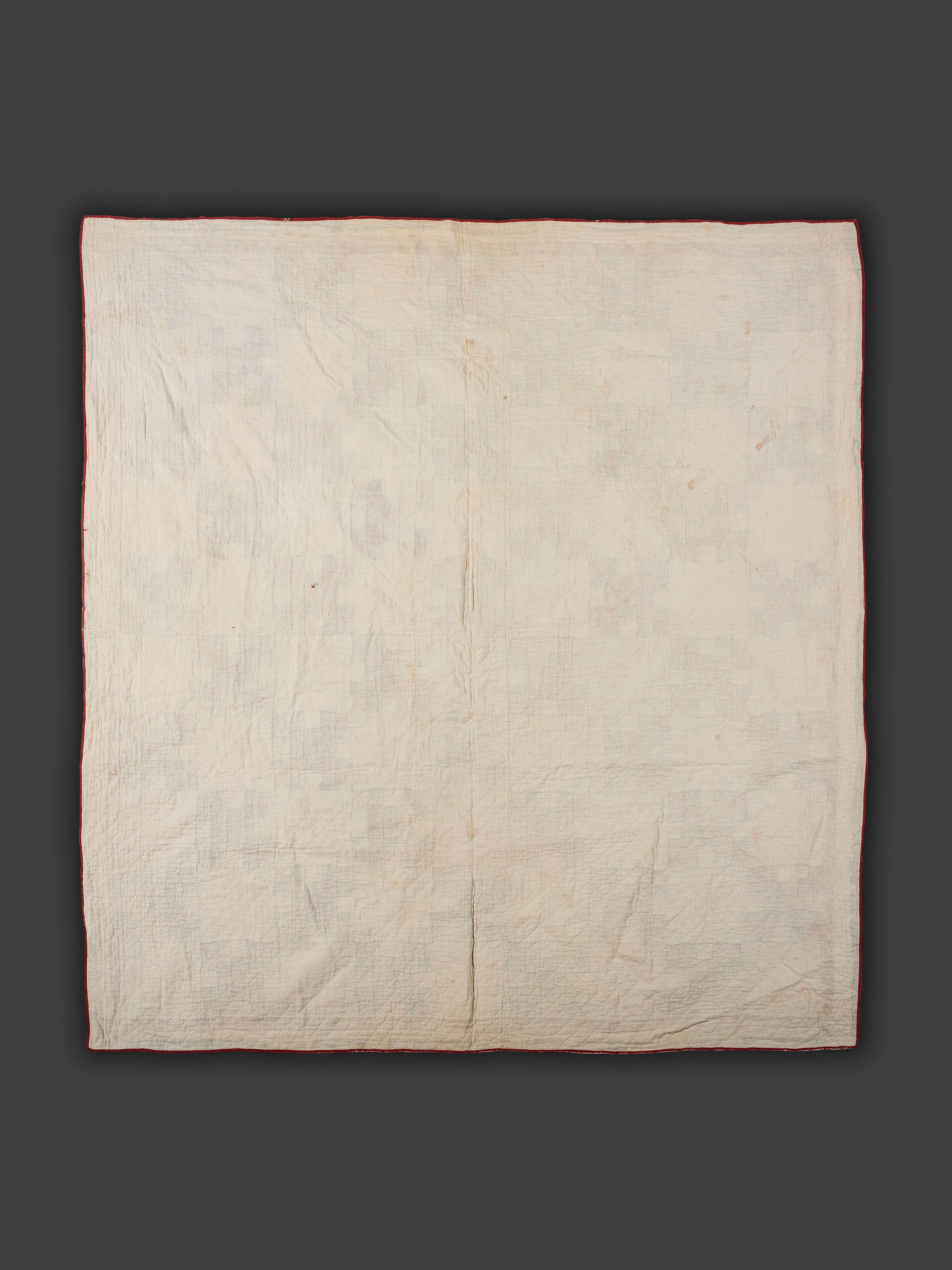 An Applique Whig Rose Quilt and a Pieced Quilt