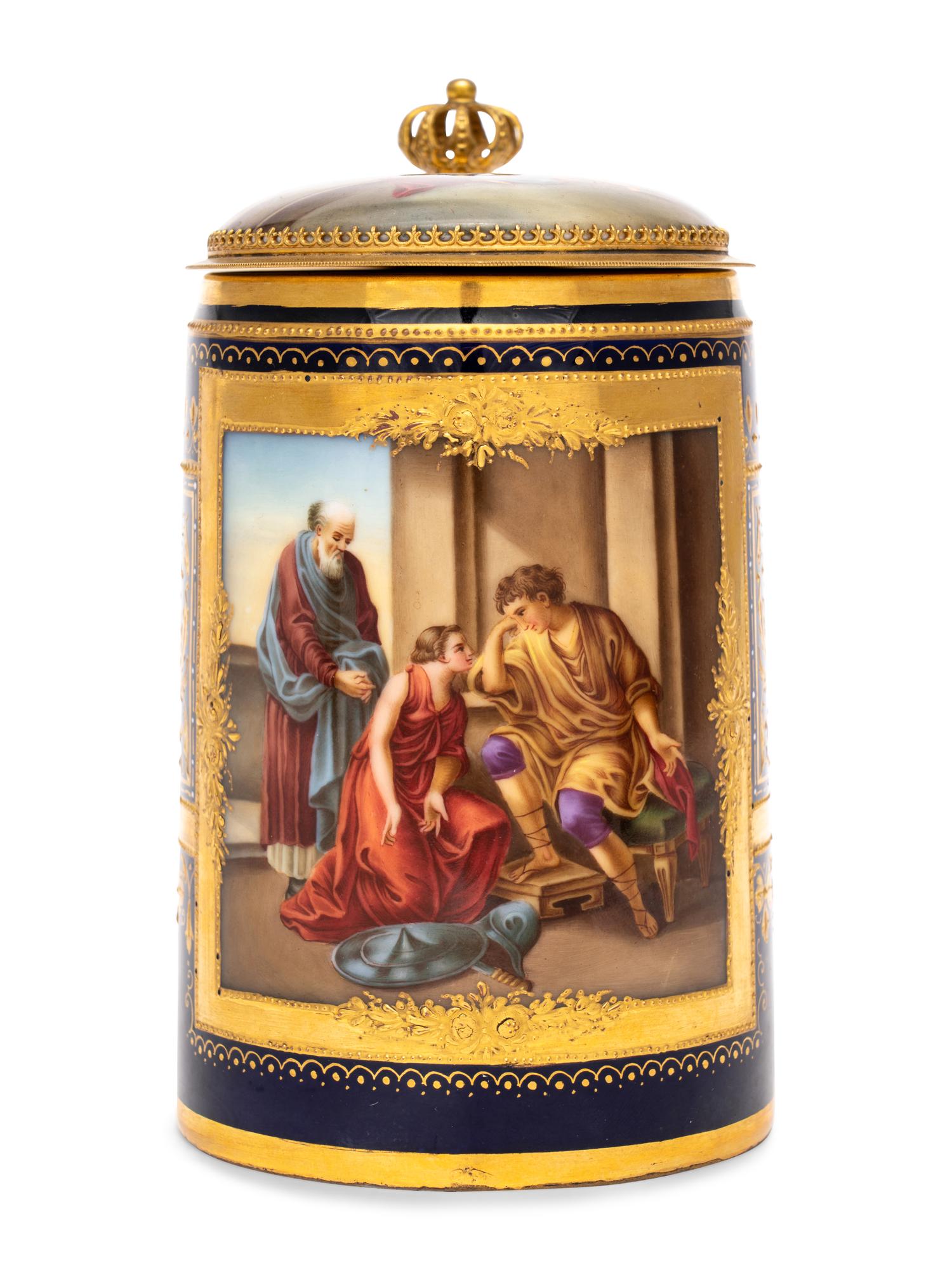 A Vienna Porcelain Tankard
