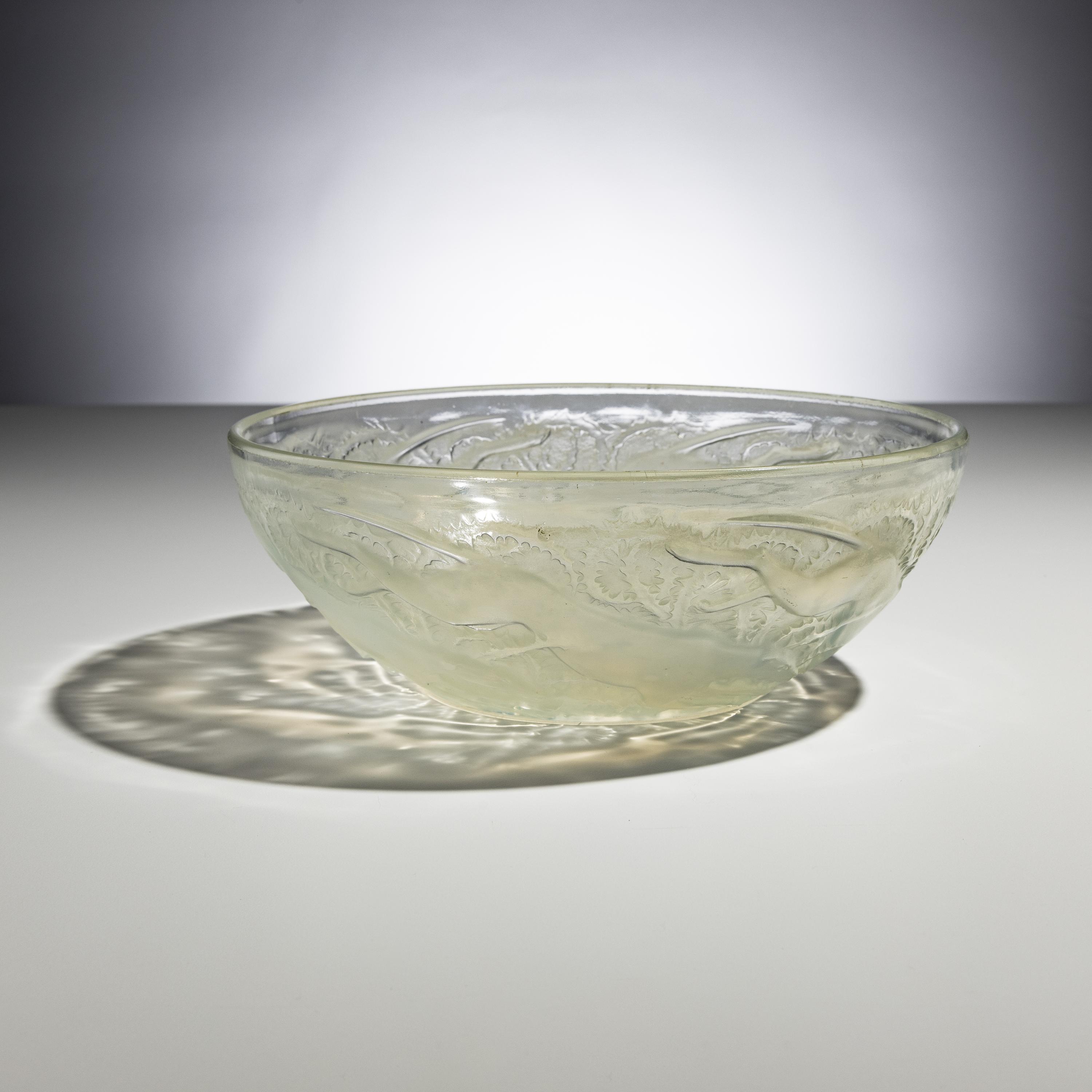 René Lalique (French, 1860–1945) — Chiens Bowl, model no. 3214 , designed 1921