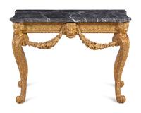 A George II Giltwood Marble-Top Pier Table in the Manner of William Kent