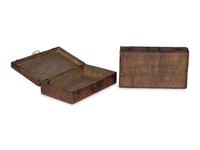 Two Japanese Wicker Suitcases