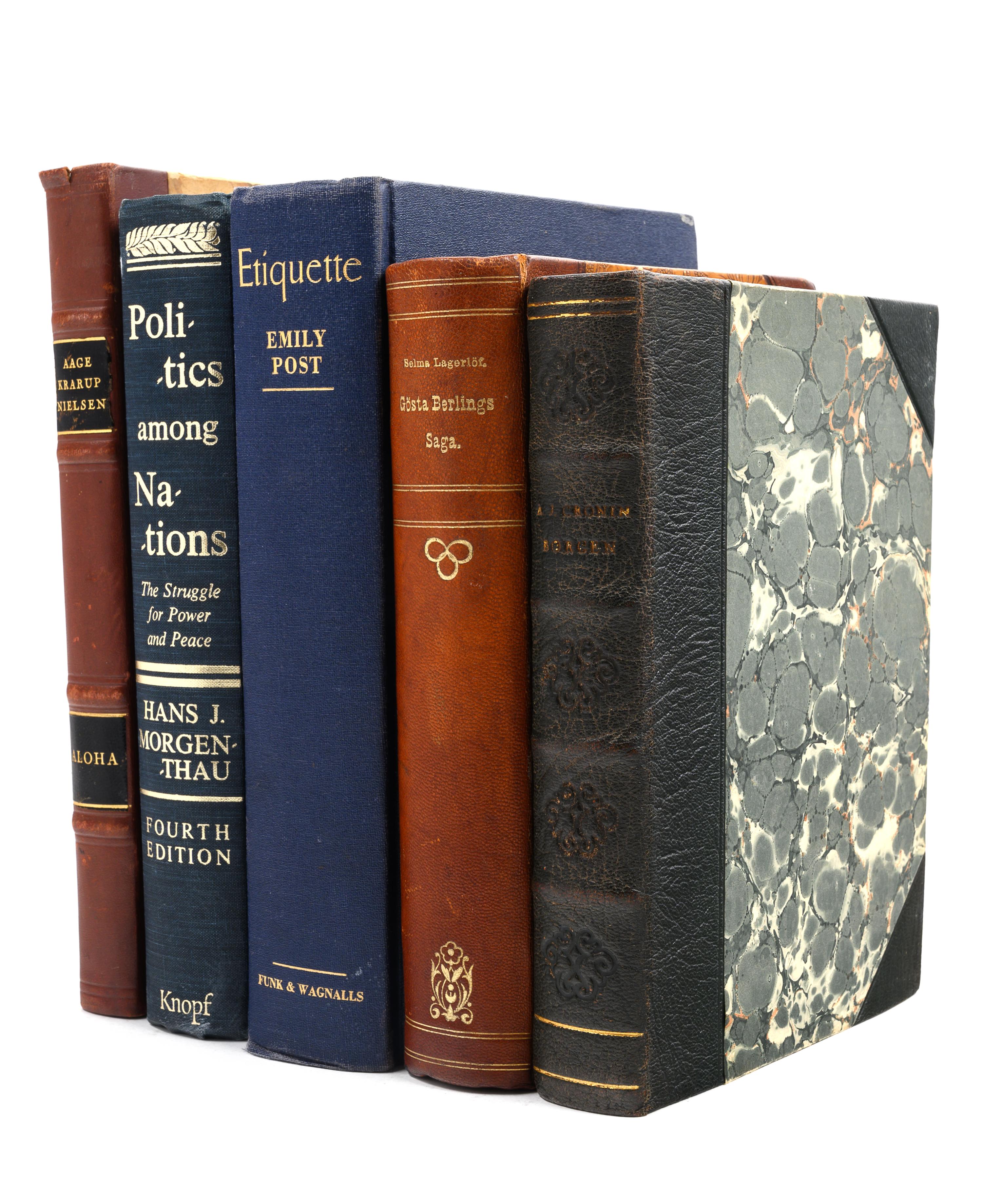 A Collection of Leather-Bound Books