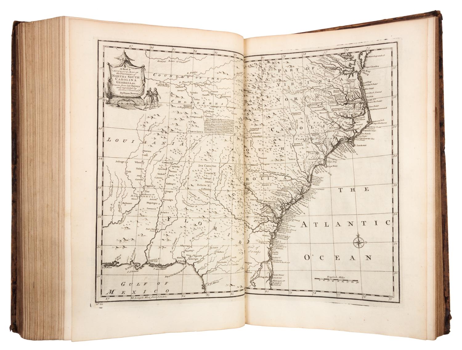BOWEN, Emmanuel (d.1767). A Complete System of Geography. London: William Innys et al, 1744-1747.
