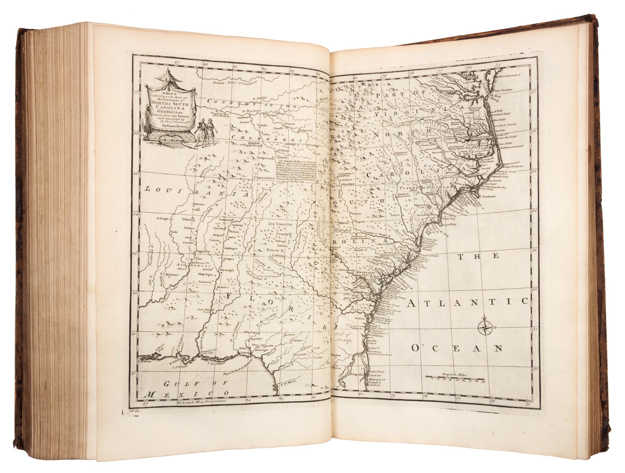 BOWEN, Emmanuel (d.1767). A Complete System of Geography. London: William Innys et al, 1744-1747.