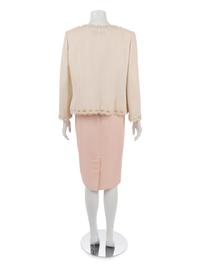 Oscar de la Renta Two-Piece Ensemble with Cardigan Style Jacket and Sheath Dress, 2006