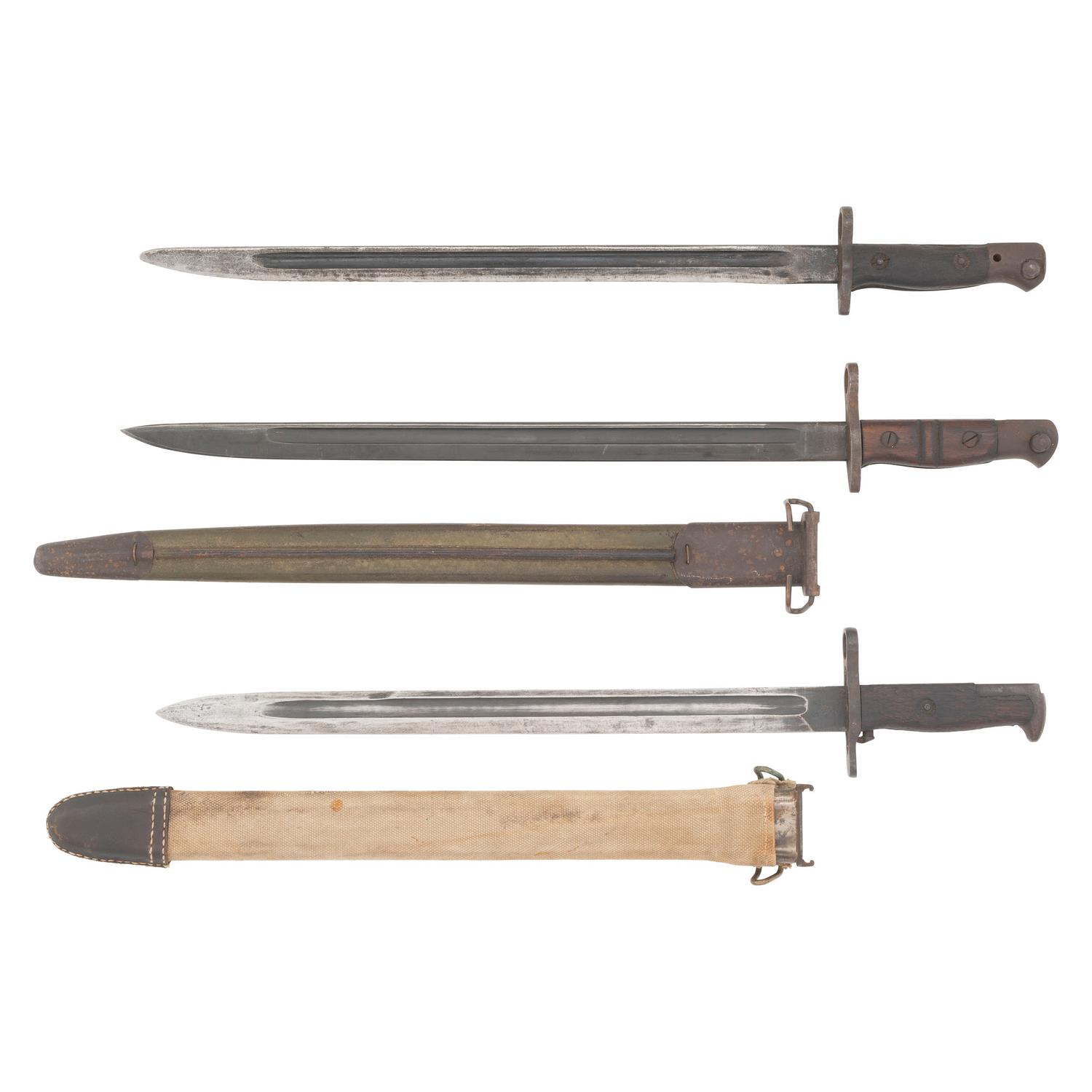 Group of Three WWI Bayonets