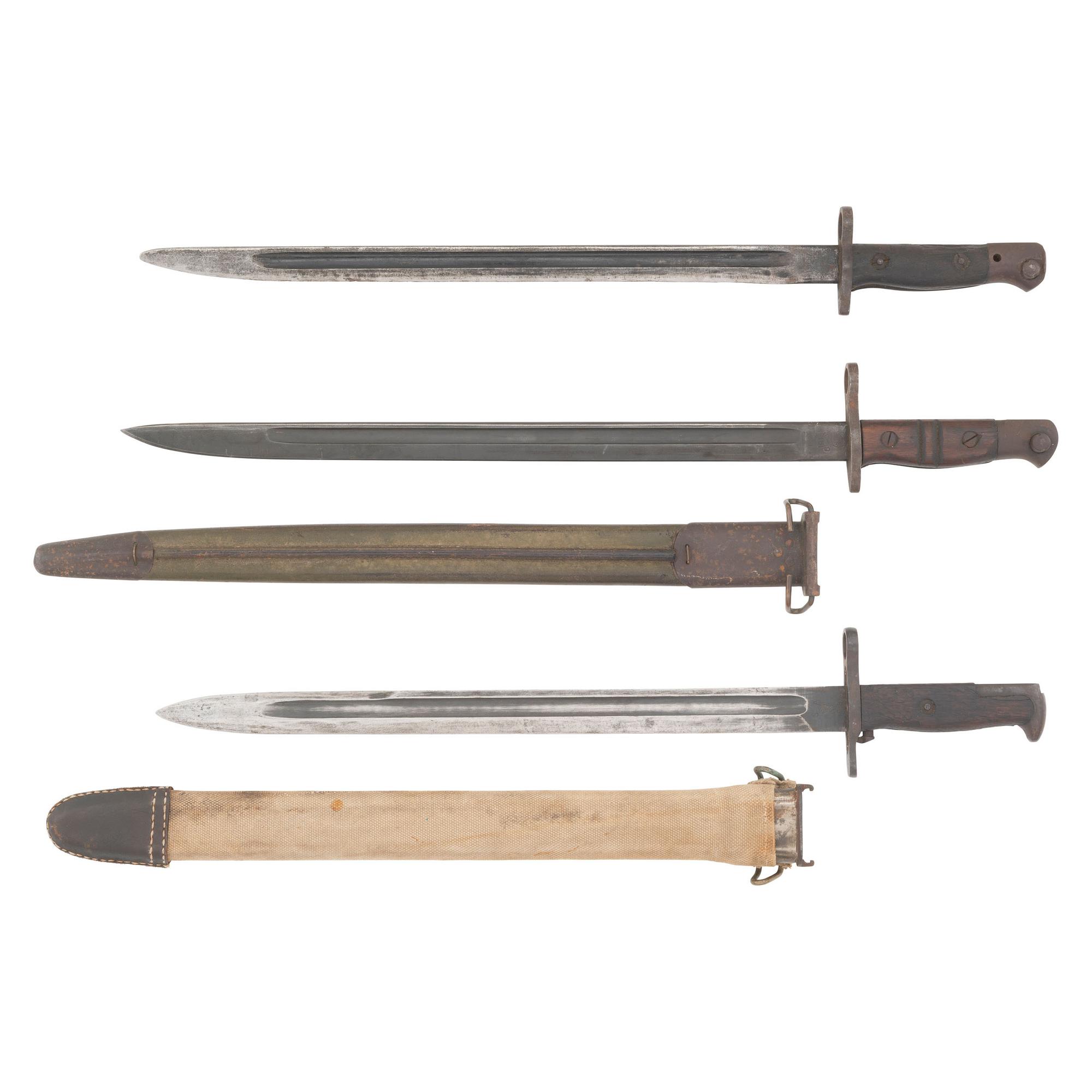 Group of Three WWI Bayonets