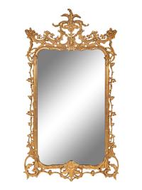 A Pair of George II Style Giltwood Mirrors