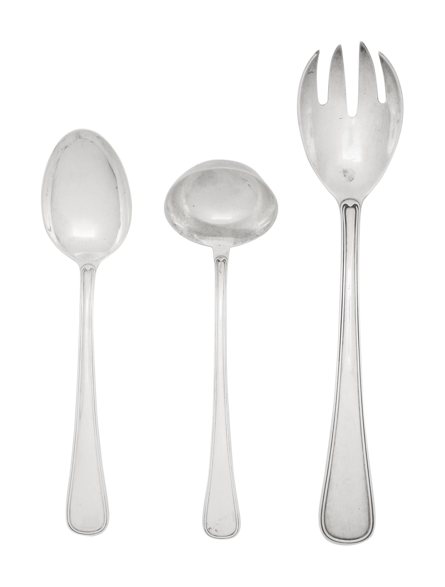 A Buccellati Silver Flatware Service