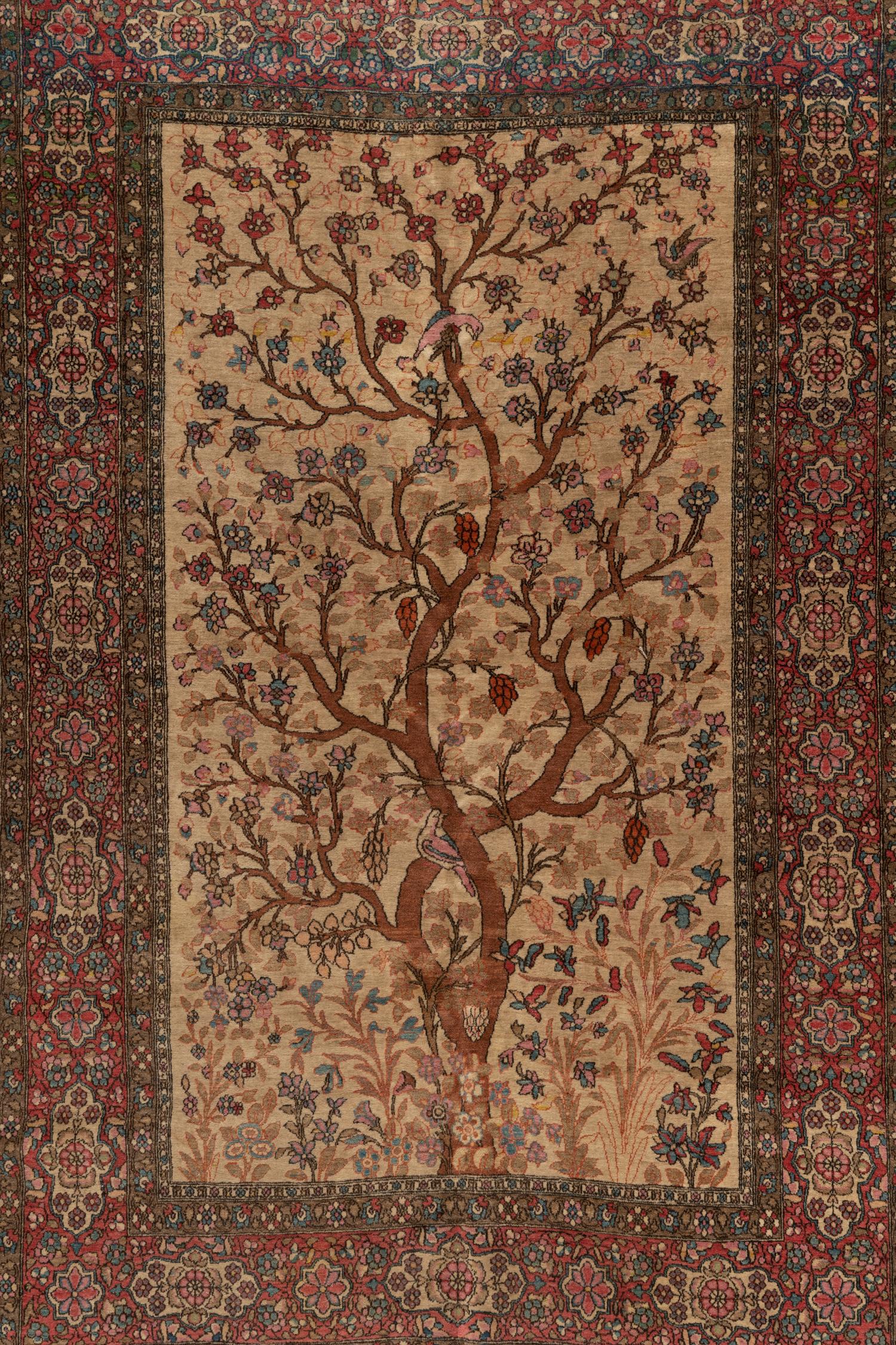A Persian Wool 'Tree of Life' Rug