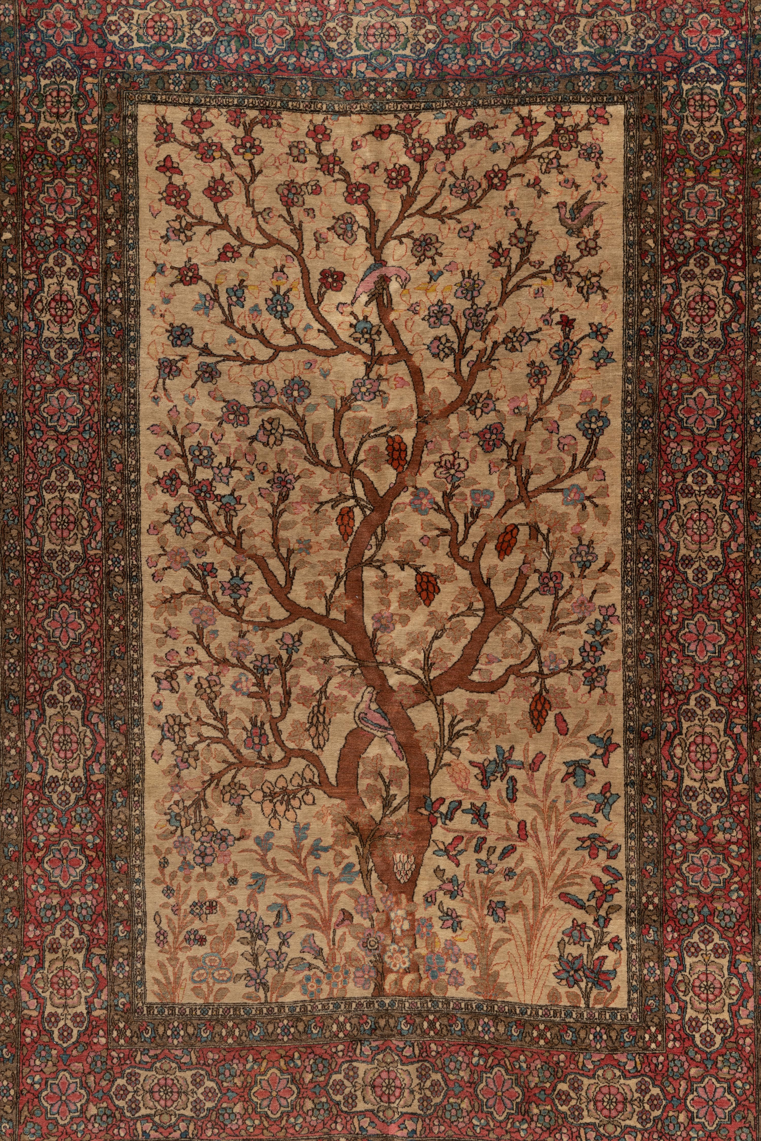 A Persian Wool 'Tree of Life' Rug