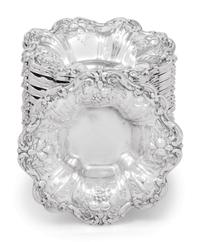 A Set of Twenty-Five Reed & Barton Francis I Silver Nut Dishes