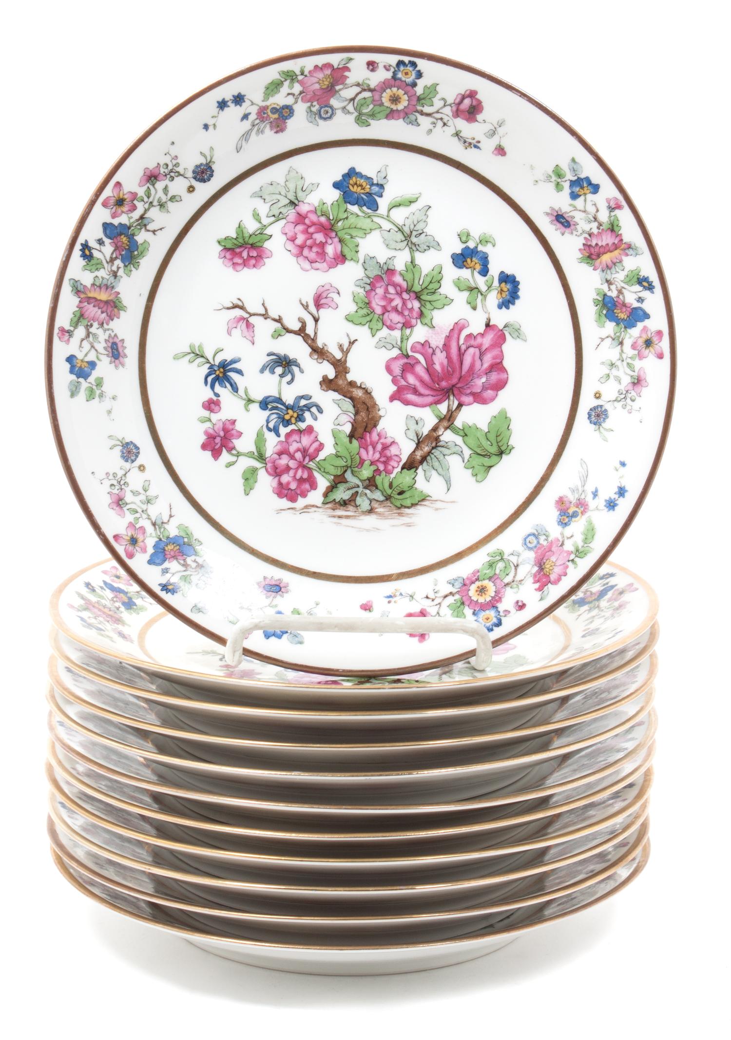 A Set of Eleven Limoges Dinner Plates Diameter 8 3/8 inches. — C. AHRENFELDT