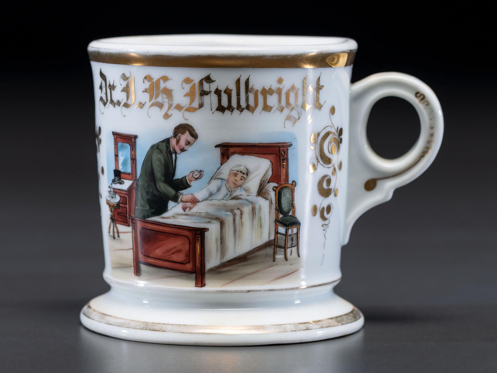 A Doctor's Porcelain Occupational Shaving Mug