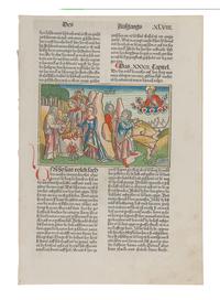 [BOOK ILLUSTRATION -- WOODCUT]. -- [BIBLE, in German. Nuremberg: Anton Koberger, 17 February 1483.]