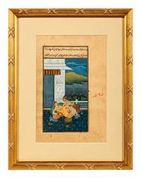 Three Indian Illustrated Manuscript Leaves