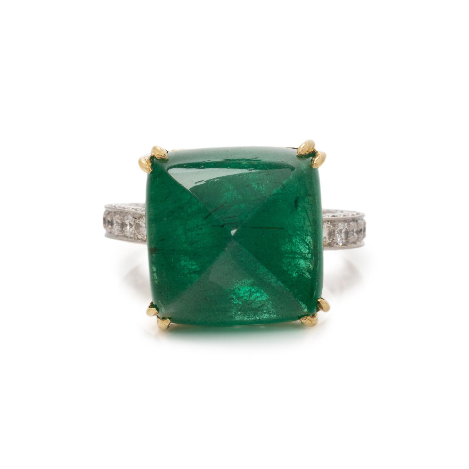 EMERALD AND DIAMOND RING