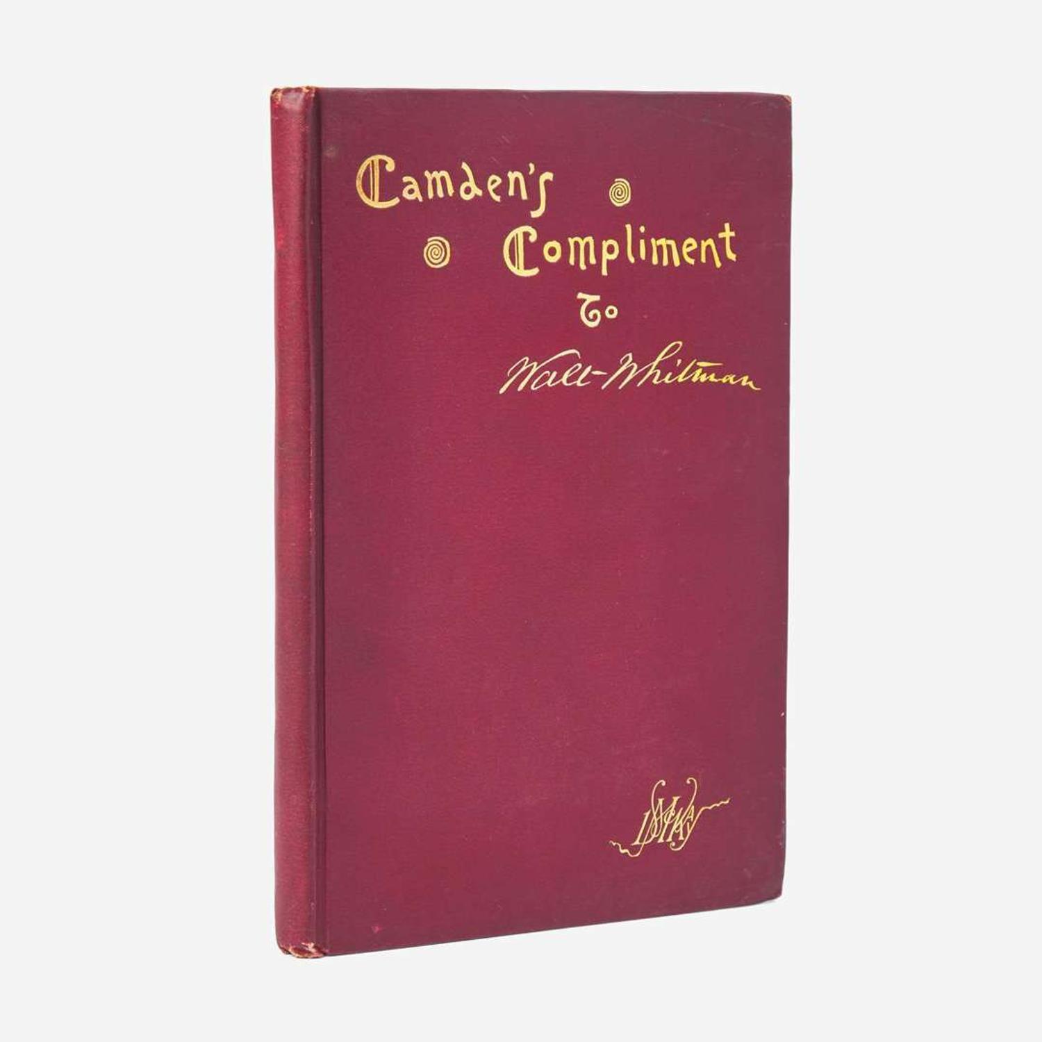[Literature] [Whitman, Walt] Camden's Compliment to Walt Whitman…