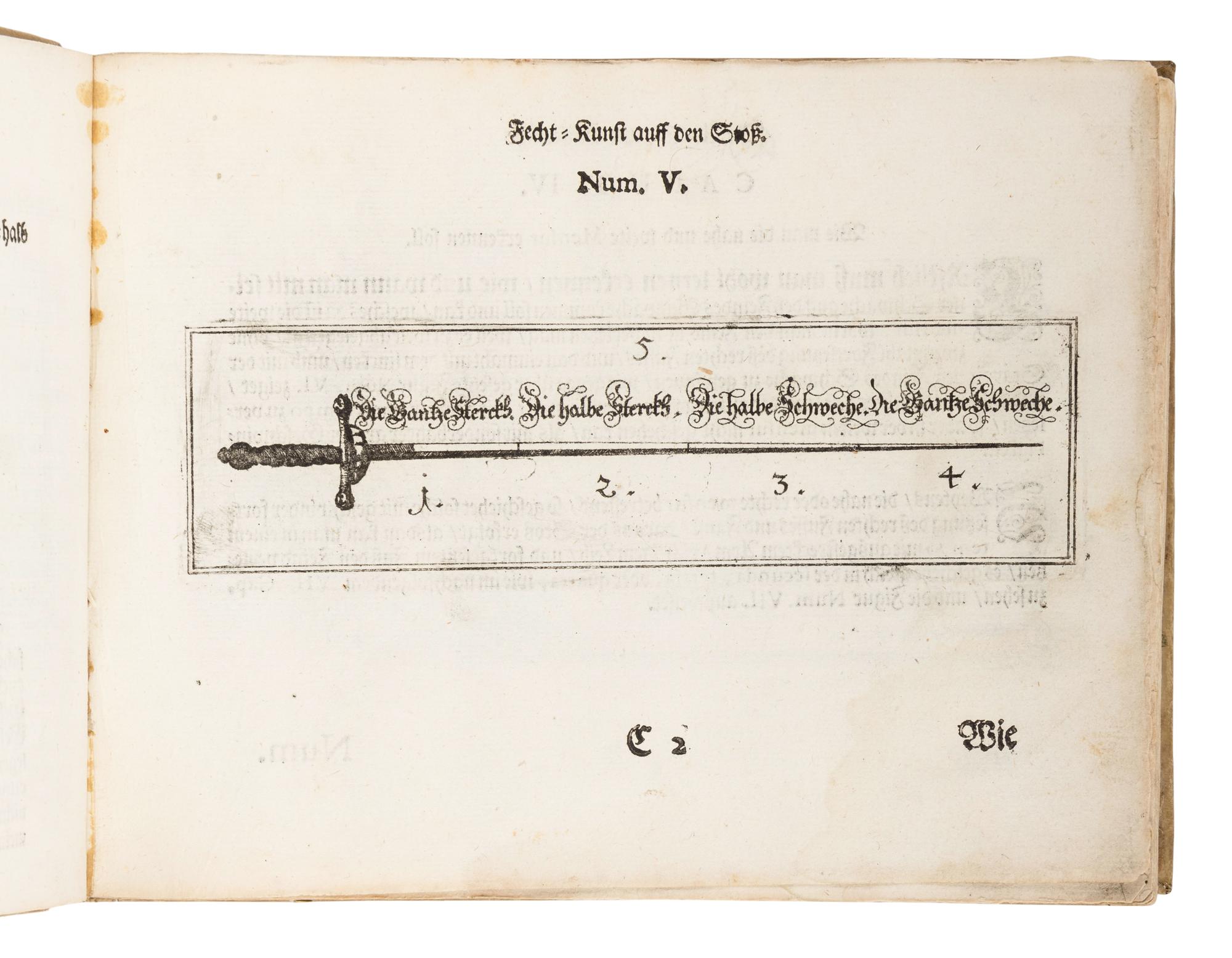 L'ANGE, Jeann Daniel (d. after 1682). Deutliche und grundliche Erklarung der Adelichen und Ritterlichen freyen Fecht-Kunst . Dusseldorf: Wittib Bayers, 1708.