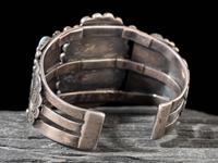 Carved Turquoise Frog Cuff Bracelet